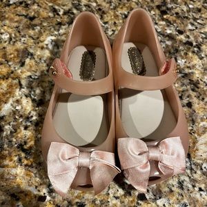 Mini Melissa toddler girl pink jelly shoes sz 7